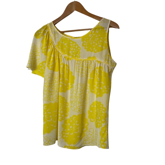 Loeffler Randall Asymmetrical Silk Floral Blouse Top - Picture 2 of 8